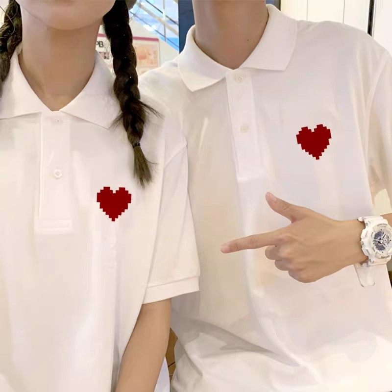 polo衫情侣装夏装结婚领证登记照2026新款小众短袖t恤网红套,淘宝优惠券,粉丝福利购,淘宝优惠卷