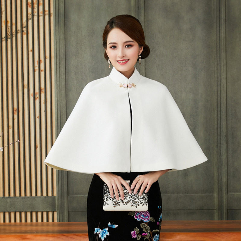 改良版女秋冬款新款优雅复古披肩 feichangke非裳客汉服