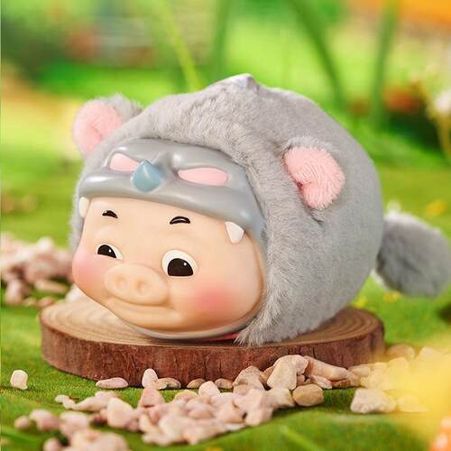 正版TOPTOY猪猪侠GGbond男神搪胶毛绒动物系列盲盒玩偶小挂件公仔 - 图1