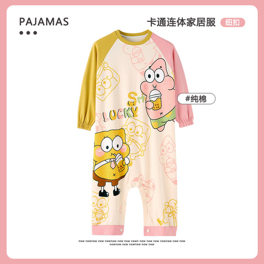 Новая женская весенне-осенняя ночная рубашка из чистого хлопка с длинными рукавами