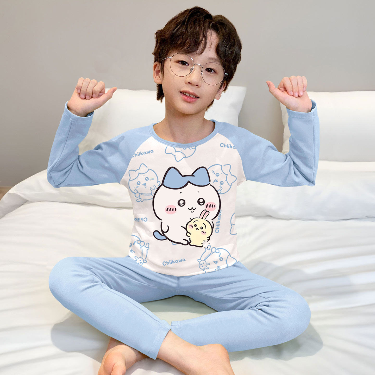 德绒儿童保暖内衣套装男童卡皮巴拉秋衣秋裤小男孩加厚秋冬款睡衣,淘宝优惠券,粉丝福利购,淘宝优惠卷