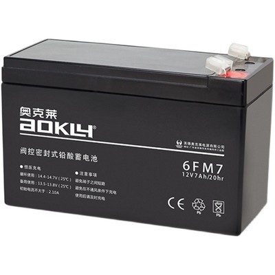 奥克莱蓄电池6GFM100/12V7A12A18A24A33A38A55A65A100AH消防/电梯-图0