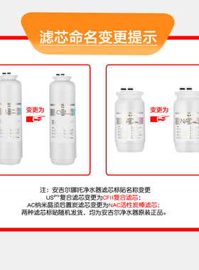 安吉尔哪吒净水器滤芯原厂正品