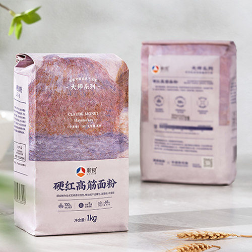 新良硬红高筋面粉1kg面包粉家用烘焙原料吐司专用小麦粉大师系列 - 图3