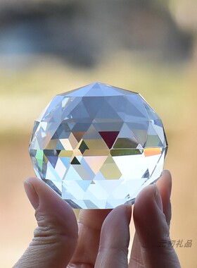 水晶球送礼拍照道具简约几何