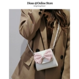 Оригинальная милая небольшая сумка с бантиком из жемчуга, летняя маленькая сумка через плечо, 2023