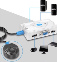 The Maituo MT-201KL 2-way smart kvm switcher with two KVM private lines
