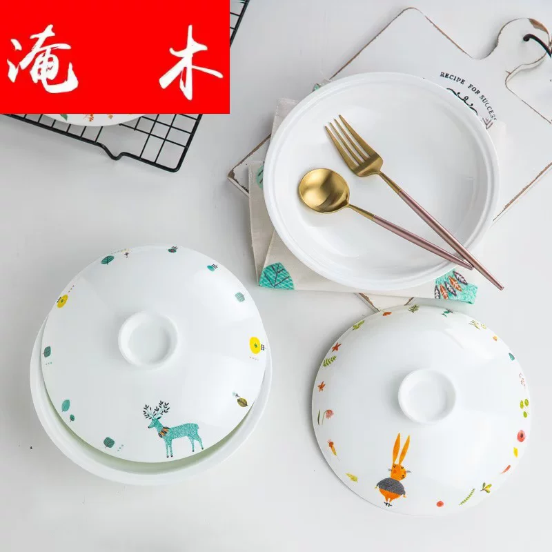 Плотная деревянная боксёрка с тарелкой-суповой диск для домашнего использования, глубокий диск, творческая посуда, круглая obedr тарелка