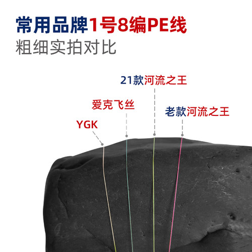 21款河流之王PE线8编 路亚远投专用 进口原丝更细更顺滑锚鱼打黑 - 图0