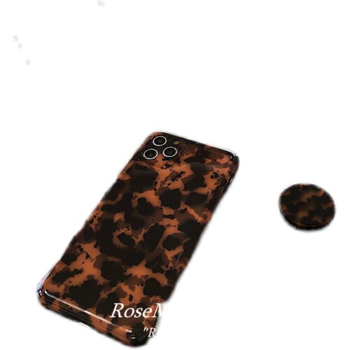 ins复古琥珀豹纹支架适用iPhone17promax手机壳苹果16romax全包15pro防摔14小众设计13promax软壳iPhone Air - 图3