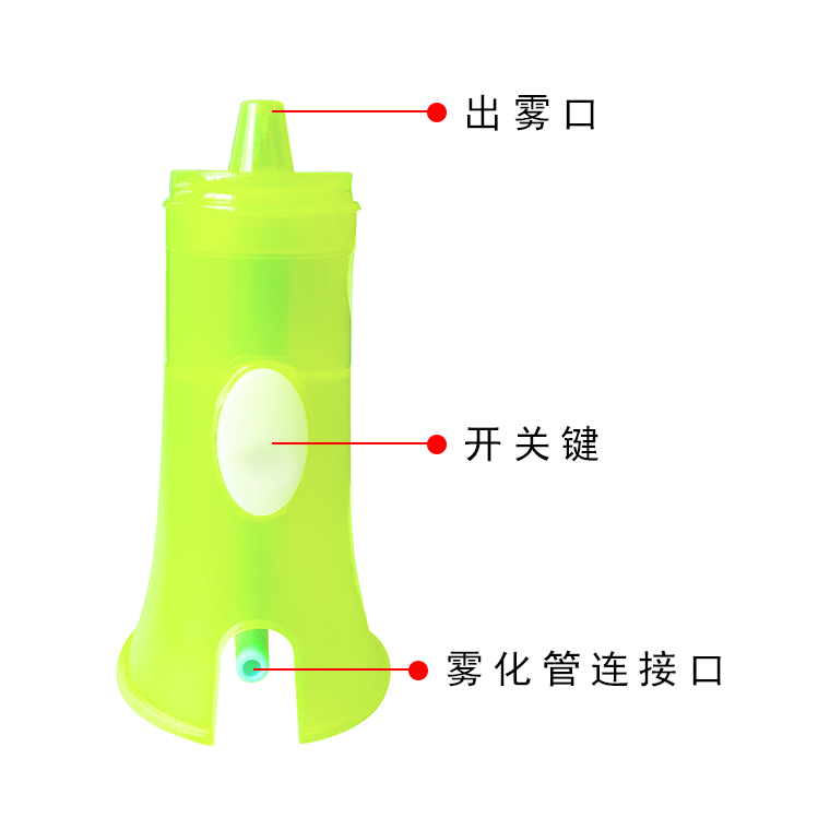 电动喷雾式洗鼻器鼻腔冲洗头雾化杯儿童鼻炎雾化机配件家用清洗器-图2