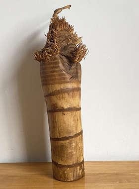 徐晓东苏武牧羊纯手工礼物竹根雕