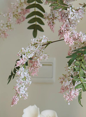 侘寂风粗陶罐中古风陶瓷花瓶中式复古家居摆件客厅仿真花装饰