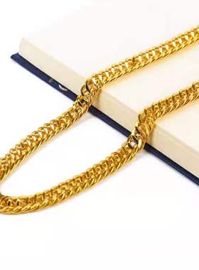 仿真大金项链手链大金链子挂链拍照饰品摄影道具粗夸张假金土豪