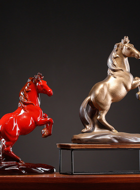 马到成功陶瓷摆件招财开业礼品