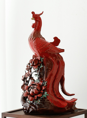 丹凤朝阳新中式摆件创意家居客厅