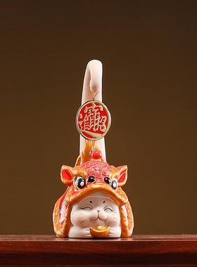 国潮醒师招财猫摆件创意开业礼品