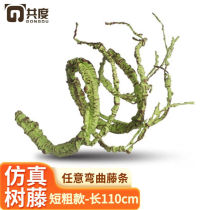 Spend (GongDu) climbing with a view simulation tree rattan-coloured dragon vine climbing case twigs lizard climbing fish tank