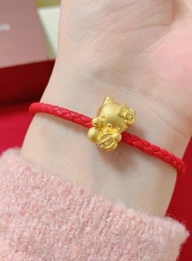 999足金千万两KT猫手链