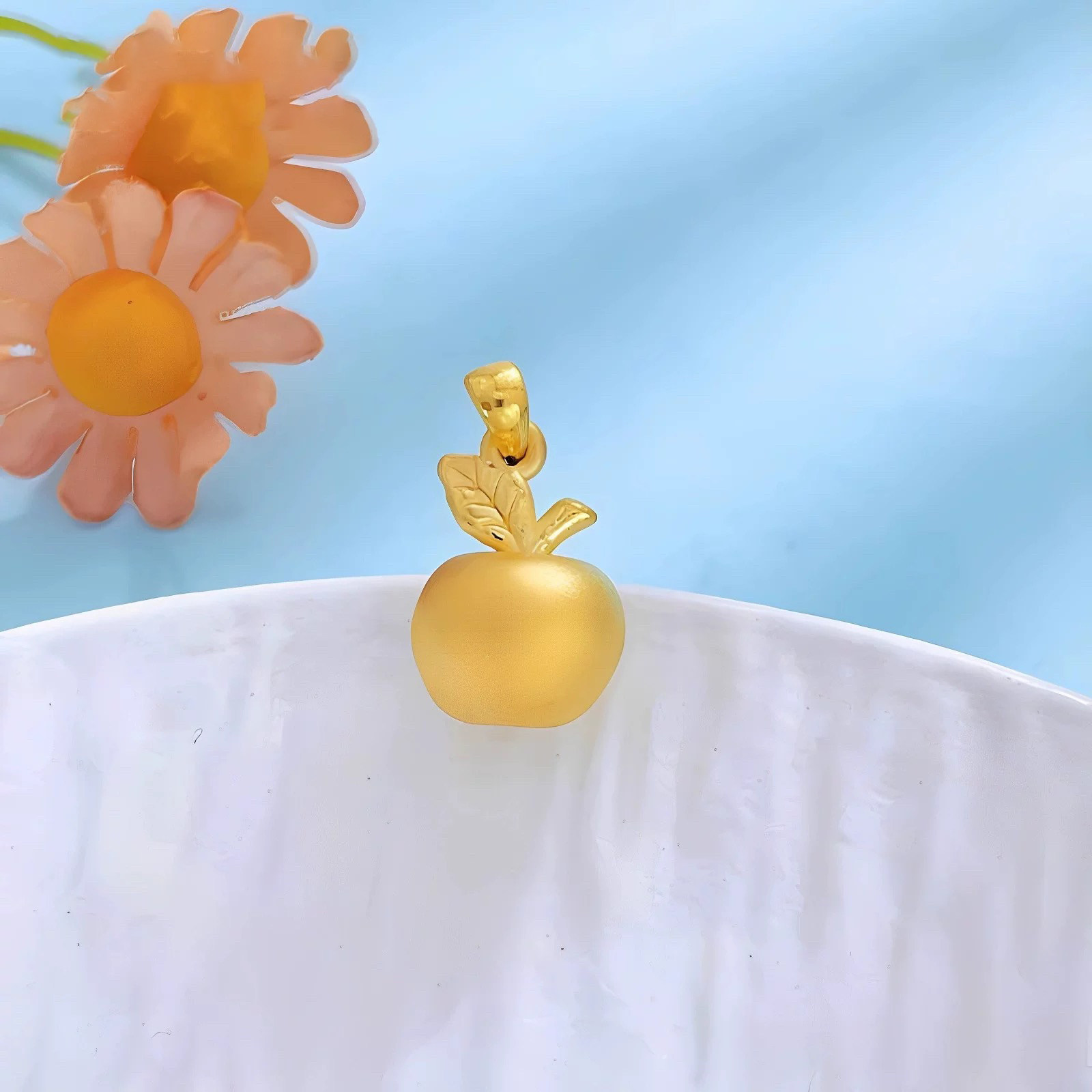 黄金苹果吊坠女金苹果礼物平安果项链平安夜足金999圣诞节送女友,淘宝优惠券,粉丝福利购,淘宝优惠卷