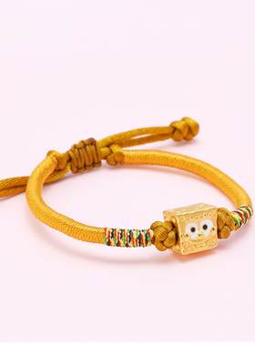 999足金小绵宝宝手链女