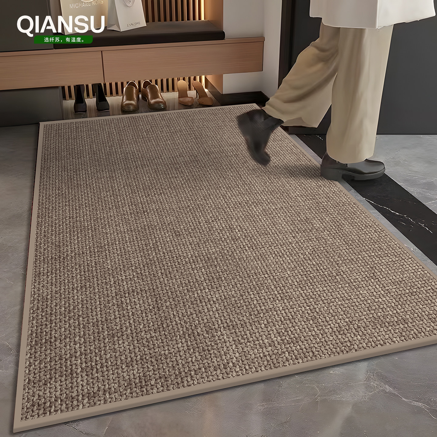 高级入户门地垫门垫门口地毯耐脏防滑门外脚垫新款加厚定制可裁剪,淘宝优惠券,粉丝福利购,淘宝优惠卷