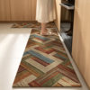 No-wash absorbent kitchen mat
