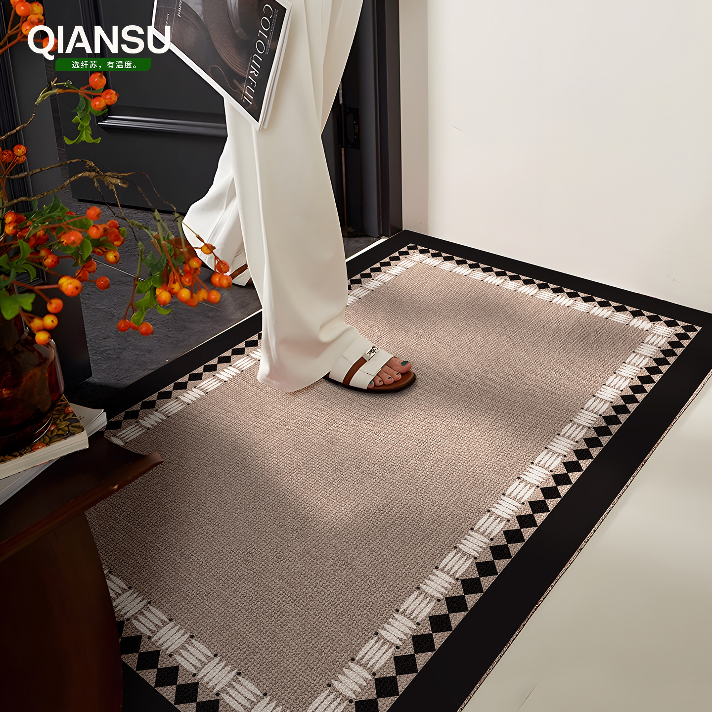 入户门地垫丝圈门外地毯免洗门垫新款门口可裁剪脚垫耐脏高级防滑,淘宝优惠券,粉丝福利购,淘宝优惠卷