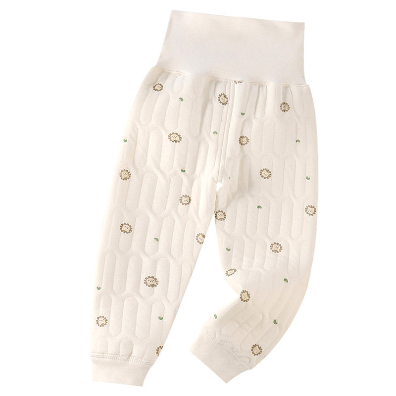 婴儿裤子夹棉居家内穿保暖裤儿童高腰护肚裤秋天加厚宝宝睡裤冬装,淘宝优惠券,粉丝福利购,淘宝优惠卷