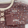 Seamless thickened boys' and girls' pajamas for autumn and winter