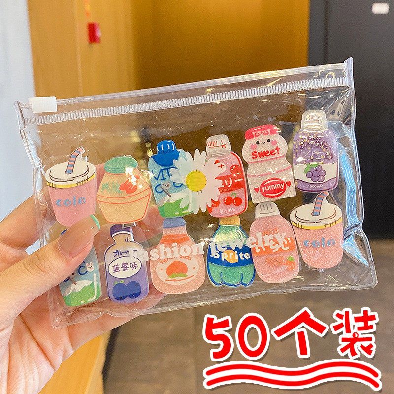 饮料瓶发卡夹女生小学生幼儿园小礼品奖励儿童可爱礼物女孩伴手礼