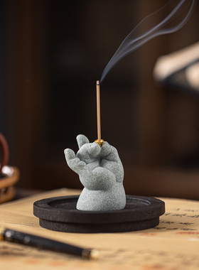 中式佛手莲花茶室指定发财创意