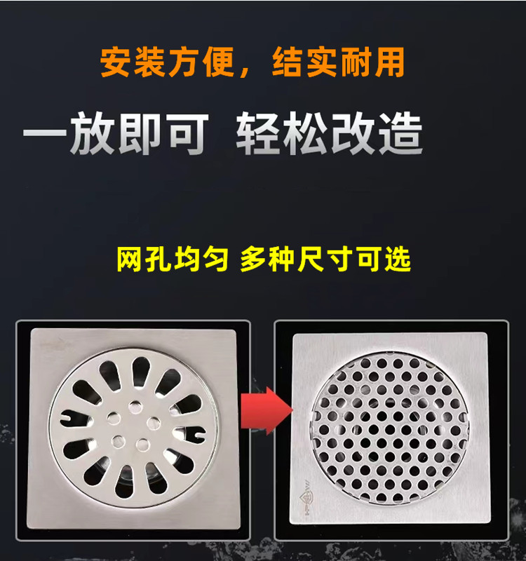 不锈钢下水道地漏网筛网圆片打洞钢板网格水池防堵网圆孔排水隔板 - 图2