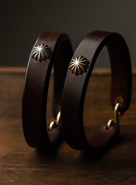 首饰阿美咔叽植鞣牛皮文玩手镯