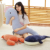 Gối ngủ văn phòng đệm sofa dễ thương gối dài eo dựa phòng ngủ phòng khách tựa lưng giường - Trở lại đệm / Bolsters gối vuông trang trí Trở lại đệm / Bolsters