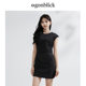Nordic moment solid color short one piece dress