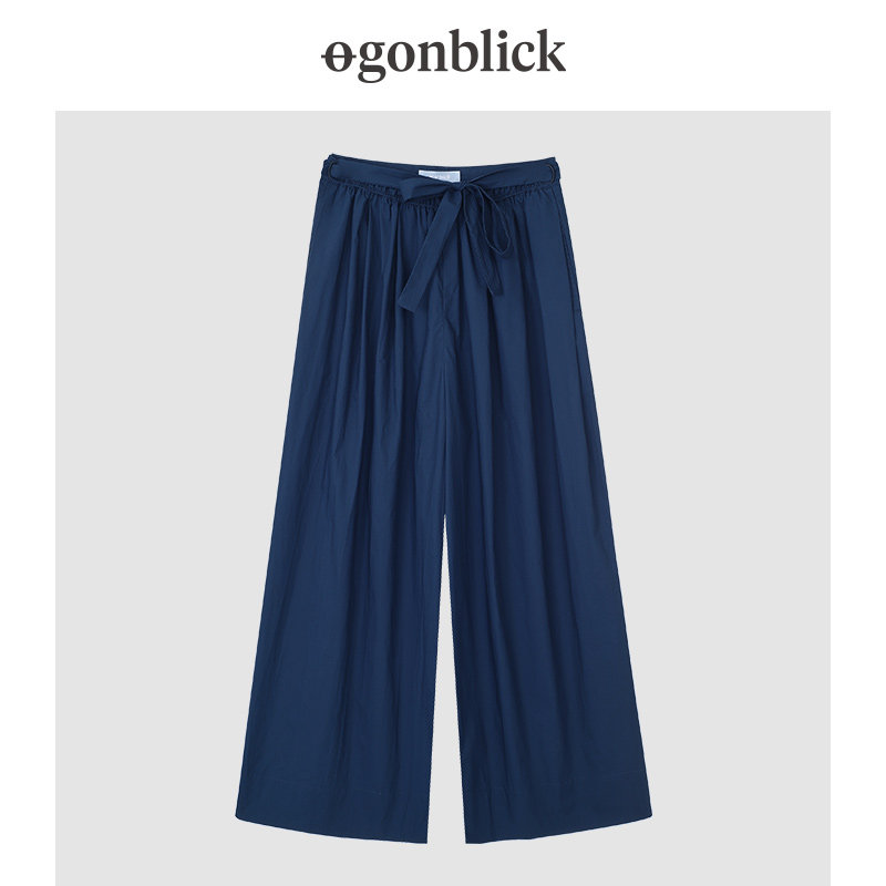 北欧时刻阔腿裙裤子女高腰秋休闲裤 gonblick北欧时刻休闲裤