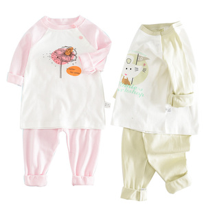 宝宝秋衣秋裤套装婴儿保暖全棉睡衣