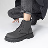 Aokang men's shoes autumn new high-top fashion Martin boots men's low-heeled business casual shoes outdoor work boots