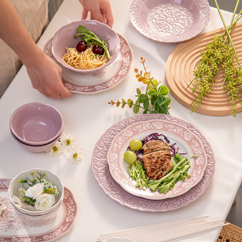 法式优雅复古餐具套装礼盒新婚礼物搬家乔迁送人暖居陶瓷碗盘整套,淘宝优惠券,粉丝福利购,淘宝优惠卷