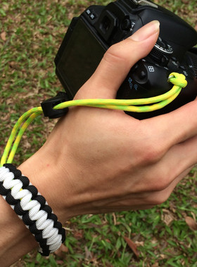 相机手绳编织带伞绳相机腕带户外创意相机防丢绳 单反微单适用款