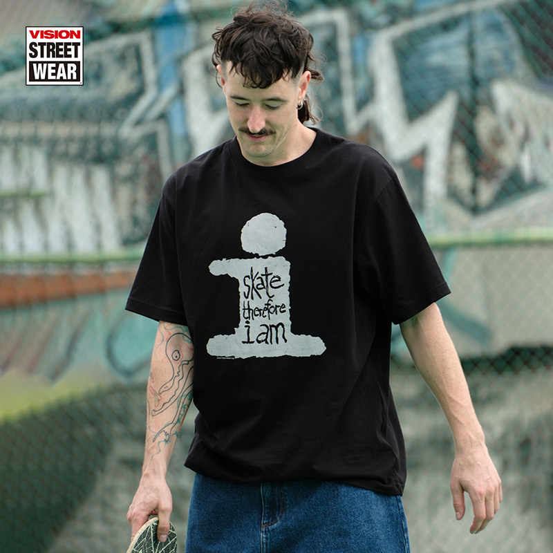 VISION官方  复刻系列印花图案街头潮流圆领短袖T恤男女同款春夏,淘宝优惠券,粉丝福利购,淘宝优惠卷