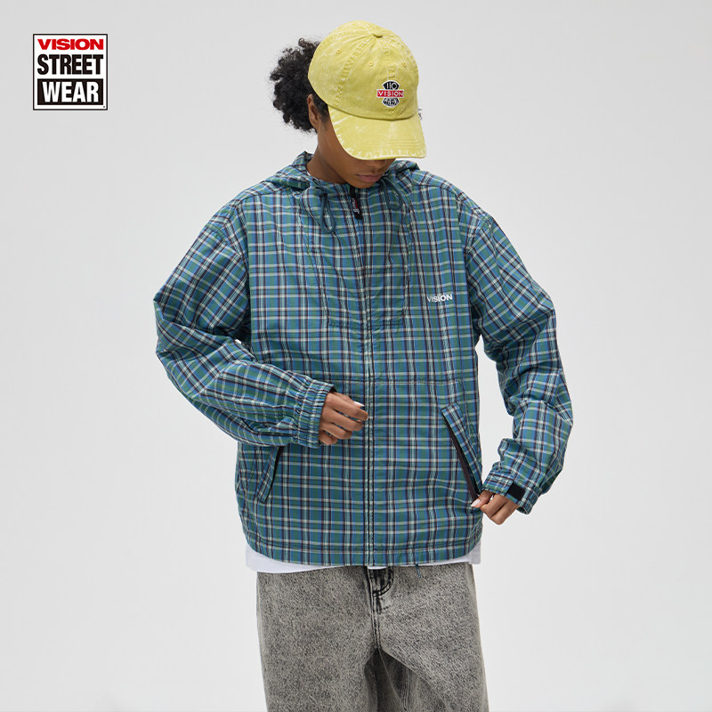 VISION官方 美式复古街头潮流户外连帽开衫夹克运动外套男女新款,淘宝优惠券,粉丝福利购,淘宝优惠卷