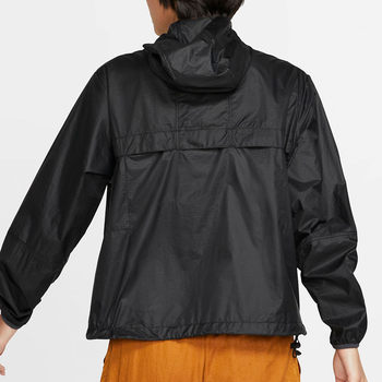 Nike/Nike ກິລາຜູ້ຍິງຂອງແທ້ມີ zipper hooded jacket jacket ສີດໍາ CD7641