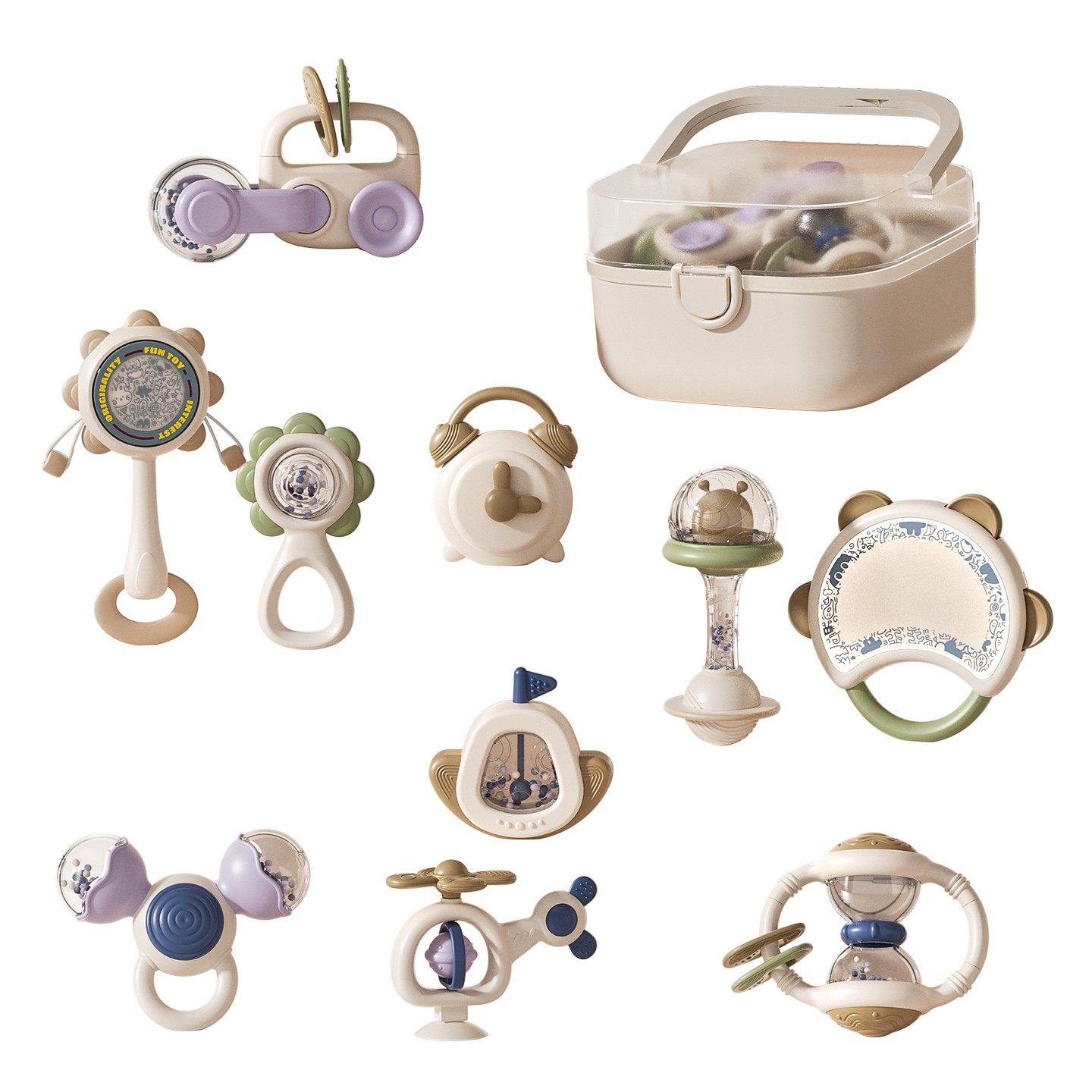 婴儿摇铃礼盒新生儿的见面3到6个月宝宝0一1岁玩具小月龄礼物满月,淘宝优惠券,粉丝福利购,淘宝优惠卷