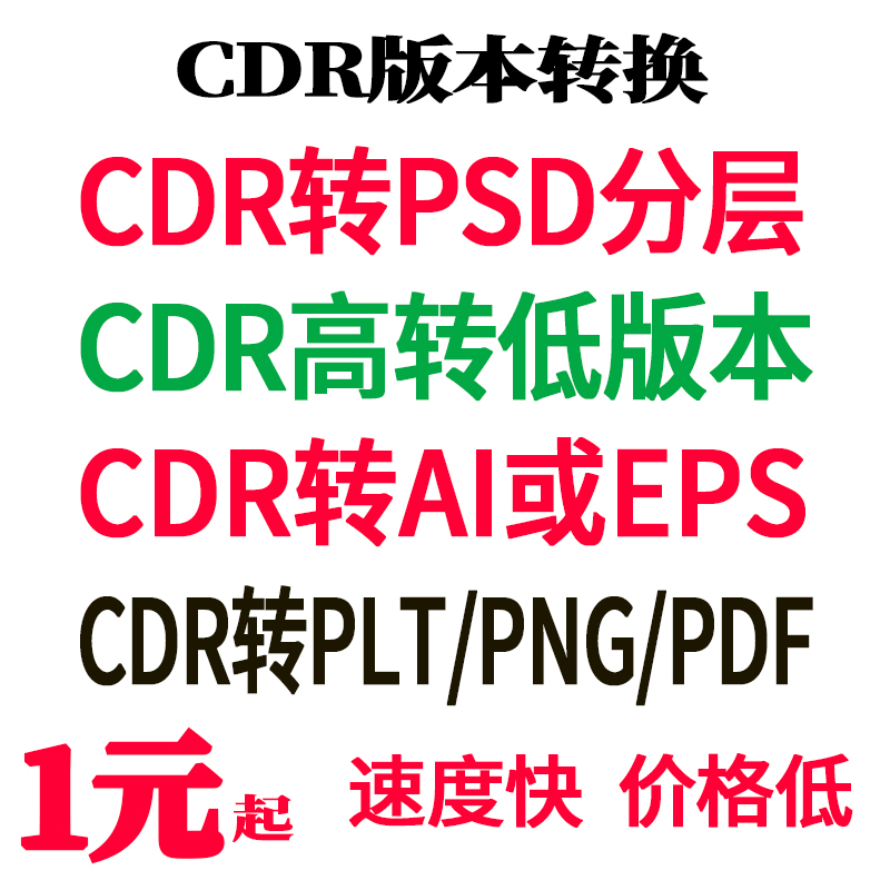 CDR2020X8X7X4高转低版本ai图片cad文件pdf格式coreldraw转换psd-图3