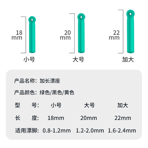 飞巴适大物漂座大号高弹性加长鱼漂座钓鱼插漂坐巨物线组小配件 - 图0