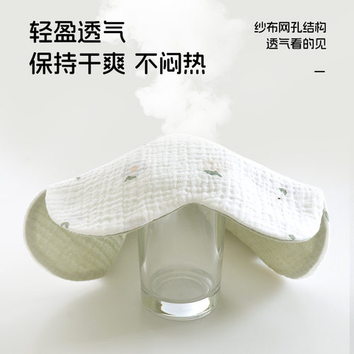 婴幼儿小围嘴男女宝宝口水巾a类纯棉新生儿围兜0-3月防吐奶高颜值 - 图2