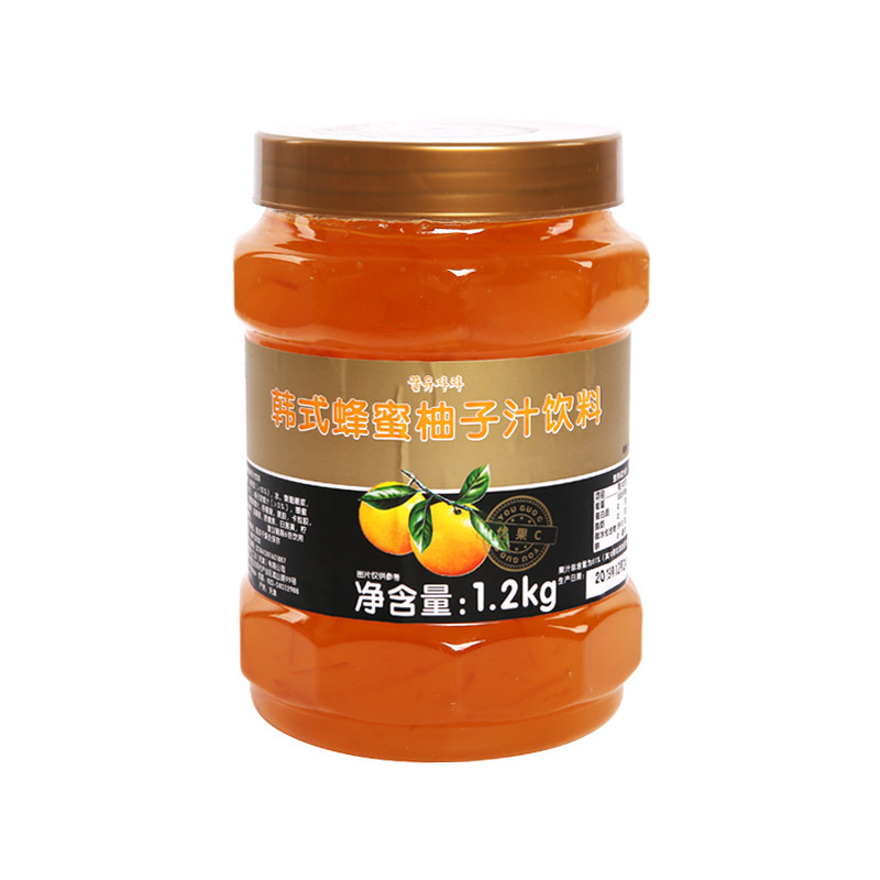 鲜活优果c韩式蜂蜜水果茶酱奶茶店 七水缘食品冲饮果汁