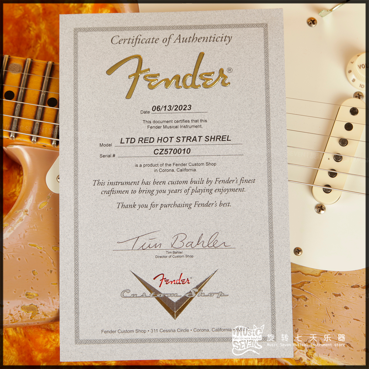 【特价】Fender Custom Shop Ltd Red Hot Strat 超级做旧 电吉他 - 图2